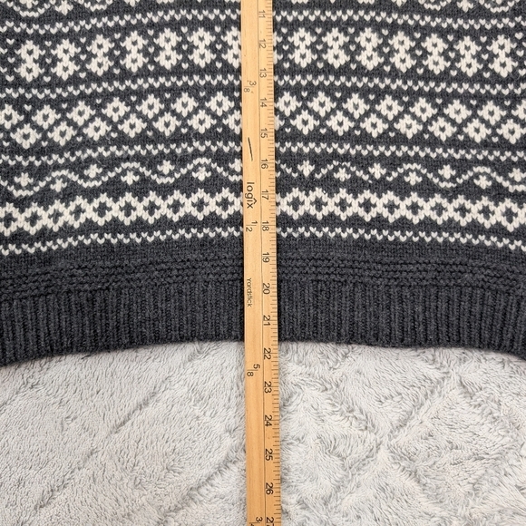 Marine Layer Charcoal and White Patterned Sweater - Picture 6 of 8